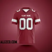 Printed Customized Red White White Football Jersey