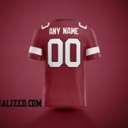 Printed Customized Red White White Football Jersey