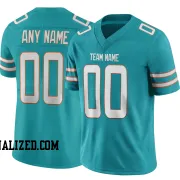 Stitched Customized Aqua White White Football Jersey