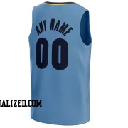 Stitched Customized Association Light Blue Black Black Basketball Jersey
