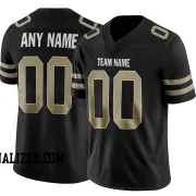 Stitched Customized Black Yellow Yellow Football Jersey