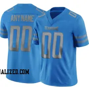 Stitched Customized Blue Gray Gray Football Jersey