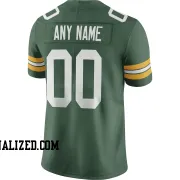 Stitched Customized Green White White Football Jersey