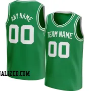 Stitched Customized Icon Green White White Basketball Jersey
