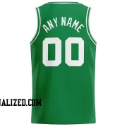 Stitched Customized Icon Green White White Basketball Jersey