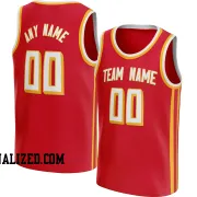Stitched Customized Icon Red White White Basketball Jersey