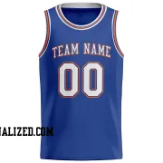 Stitched Customized Icon Royal White White Basketball Jersey
