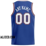 Stitched Customized Icon Royal White White Basketball Jersey