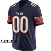 Stitched Customized Navy White White Football Jersey