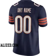 Stitched Customized Navy White White Football Jersey
