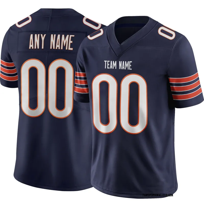Stitched Customized Navy White White Football Jersey