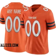Stitched Customized Orange White White Football Jersey
