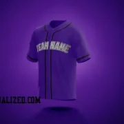 Stitched Customized Purple Black Black Baseball Jersey