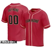 Stitched Customized Red Black Yellow Baseball Jersey