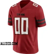 Stitched Customized Red White Black Football Jersey