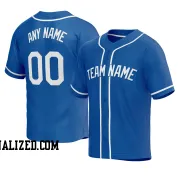 Stitched Customized Royal White White Baseball Jersey