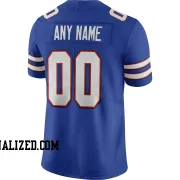 Stitched Customized Royal White White Football Jersey