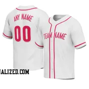 Stitched Customized White Red Red Baseball Jersey